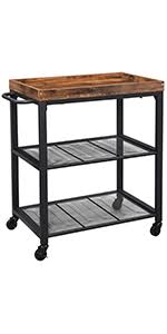 Maybe you would like to learn more about one of these? Vasagle Baker S Rack Kitchen Shelf With Steel Frame Wire Basket And 6 Hooks Multifunctional Storage For Mini Oven Spices And Utensils Industrial Rustic Brown And Black Kks90x Amazon Co Uk Home Kitchen