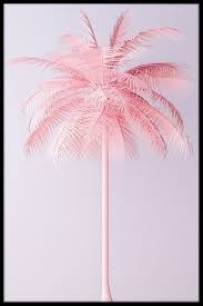 Pink means one is in a good condition of health. Pink Palm Pastel Poster