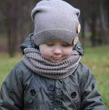 Knitted Kids Infinity Scarf Knit Kids Winter Scarf Etsy In 2021 Kids Winter Scarf Toddler Cowl Hand Knit Scarf