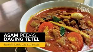 Cara Masak Asam Pedas Daging Tetel Youtube