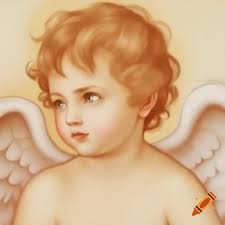 Angel Raphael accompanying Tobias in a historical artwork