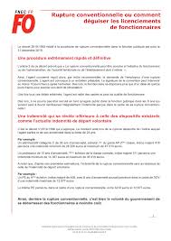 Check spelling or type a new query. Rupture Conventionnelle Ou Comment Deguiser Les Licenciements De Fonctionnaires Snudi Fo 33