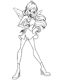 Enchantix winx club coloring pages stella. Winx Club Coloring Pages Enchantix Coloring Home