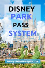 Disney Park Pass System Walt Disney World Journeys With Jenn In 2020 Disney Park Passes Disney World Theme Parks Disney World Parks