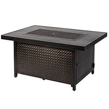 Fire sense cocktail table fire pit, hammer tone bronze finish. Fire Sensefire Sense Hammer Tone Bronze Finish Cocktail Table Fire Pit Wood Burning Steel Mesh Spark Screen Wood Grate And Screen Lift Tool Included Square Steel Fire Pit With