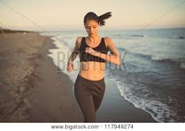 Popular women body beach fit of good quality and at affordable prices you can buy on aliexpress. Runner Woman Jogging On Beach In Sports Bra Top Beautiful Fit Female Fitness Woman Training And Working Out Outside In Summer As Part Of Healthy Lifestyle Stock Images Page Everypixel