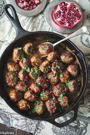 Spicy Meatballs In Pomegranate Sauce Recipe Spicy Meatballs Sweet Sour Meatballs Food Recipes
