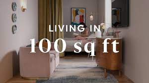 Break up each room into as many squares and rectangles as you need to be able to measure the entire space accurately. Living In 100 Square Feet Youtube