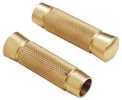 Knurled Brass Motorcycle Grips Custom Motorcycle Parts Bobber Parts Motorcycle Restoration