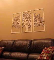 Tree Of Life Wood Wall Art Tree Wood Art Wood Tree With Roots Large Wall Art Round Cutouts Wood Tree Metal Tree Wall Art Wooden Wall Hangings Wood Art