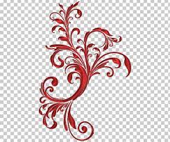 Floral png pattern in colorful pastel vintage style. Floral Design Flower Red Petal Png Clipart Artwork Black And White Clip Art Color Curl Free