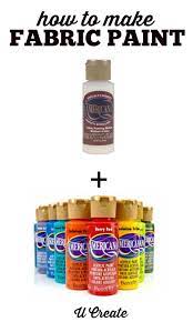 How To Make Your Own Fabric Paint U Create Fabric Painting Diy Fabric How To Dye Fabric