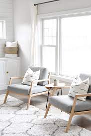 Denman Vapor Gray Chair Living Room Scandinavian Arm Chairs Living Room Living Room Decor