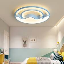 Lighting is one of the most important design elements in a home. Boy Girl Bedroom Ceiling Light Warm Lighting Stepless Dimming Acrylic Cute Round Shape White Blue Pink Flush Mount Light Takeluckhome Com