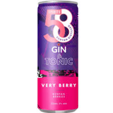 58 GIN & TONIC VERY BERRY CAN 330ML(7.5%)