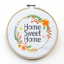 Home Sweet Home Cross Stitch Pattern Leia Patterns In 2020 Cross Stitch Embroidery Hand Embroidery Stitches Stitch Patterns