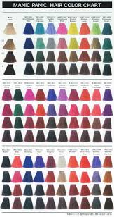 With the aid of a tint brush, apply colour beginning 1/2 inch from the scalp and working it evenly through to the ends of the hair. Manic Panic Colour Chart Manic Panic Hair Color Hair Tips Dyed Purple Hair Dye Tips