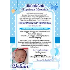 Contoh undangan aqiqah doc simpel (kertas a4 dibagi 4) undangan pernikahan. Undangan Aqiqah Undangan Syukuran Undangan Selapanan Undangan Tedak Siten Undangan 7 Bulanan Shopee Indonesia