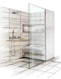 Barrierefreies Bad Skizze Einer Begehbaren Bodenebene Dusche Mit Verfliester Sitzbank Barrierefrei Bad Sitzbank Bad Moderne Dusche