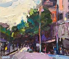 Meanwhile Back In Town Looks Like Melbourne Has Been Popping Some Colour Pills Elizabeth St 35x45cm Designerart Artist Expressive Art Art Flower Art