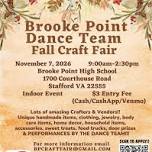 BROOKE POINT DANCE TEAM FALL CRAFT FAIR