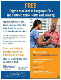 Selfhelp's home health aide (hha) and personal care aide (pca) training programs are approved by the new york state department of health and are provided free of charge. Hostos Conted On Twitter Free Esl Home Health Aide Training Program Hostosconted Freetraining Homehealthaide Alliedhealth Esl