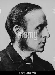 Profile portrait of George Sylvester Morris, Original Faculty of  Philosophy, United States, 1885 Stock Photo