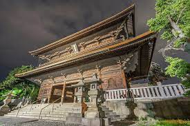 sanmon gate at zenko ji temple nagano japan photograph by manuel ascanio late night wide angle side view without tourist japan temple japan photograph nagano