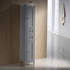 Wyndham collection acclaim bathroom linen tower in oyster gray with shelved cabinet storage. Fresca Fst2060gr Oxford Gray Tall Bathroom Linen Cabinet