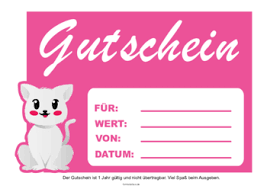 Vermisste katzen / gefundene katzen !!!!bitte erst lesen, dann tippen!!!! Gutschein Katze Pdf Vorlage Zum Ausdrucken