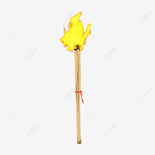 Lampu api obor untuk dekorasi agustusan atau pawai dan saat takbir keliling. Gambar Obor Bambu Simpul Tali Merah Obor Api Pembakaran Png Transparan Clipart Dan File Psd Untuk Unduh Gratis