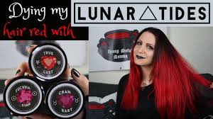 I just have to put it out there that this hair dye does not last long at all. Dying My Hair Red With Lunar Tides Youtube