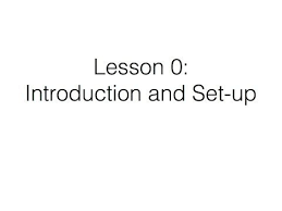 Lesson 0 Introduction And Set Up Lesson Visual Analytics Data Science