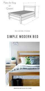 Diy Modern Bed Frame How To Build It In 7 Easy Steps In 2020 Diy Modern Bed Modern Bed Frame Modern Bed