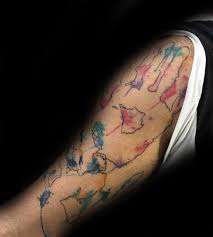74 footprint tattoos for moms. 60 Handprint Tattoo Designs For Men Impression Ink Ideas