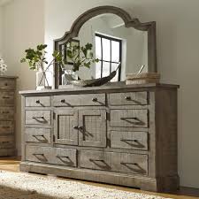 Designed without a top sheet (because that's our favorite way to sleep), it has everything you need to upgrade your bed. Progressive Furniture Meadow Rustic Pine Door Dresser With 6 Drawers 2 Center Doors Wayside Furniture Dresser Mirror