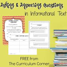 Ask Answer Questions In Informational Text The