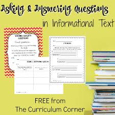 ask answer questions in informational text the