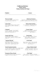 Pizza offerings represent the most popular menu items available, as most locations specialize in the italian favorite and create signature dishes. Online Menu Of California Kitchen Placerville Ca