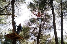 Adventure park is a recreational area in the forest where activities associated with nature are organized. Adventure Park Malakasa Kids Love Greece