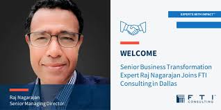 I am happy to announce that I have joined FTI Consulting as a Senior  Managing Director in the Business Transformation practice within the  Corporate Finance & Restructuring segment.