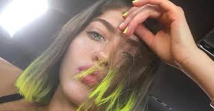 Split dying my hair black & neon green 💚. Neon Green Hair Is Having A Major Moment Vogue Arabia