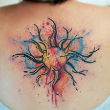 Sun is viewed as a god worshipped by the ancient greeks, romans, and egyptians. Watercolor Sun Tattoo Designs Ideas And Meaning Tattoos For You