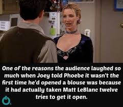 So This Is My Bra Chandler Phoebe Awkward Laughs Season 5 Episode 14 The One Where Everybody Finds Out T Friends Episodes Friends Moments Friends Cast