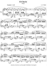 A G Villoldo El Choclo Tango Sheet Music For Piano Piano Sheet Music Sheet Music Piano