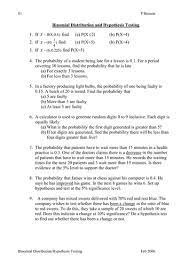 This binomial distribution worksheet and solved example problem with step by step calculation helps user to understand how the values are being used in the formula to calculate discrete probability of number of successes and failures in n number of independent trials or experiments. 31 Binomial Distribution Worksheet Answers Worksheet Resource Plans