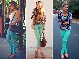Calça Azul Combina Com Que Cor De Blusa Como Usar Verde Menta Mint Green Just Lia Por Lia Camargo Calca Verde Melhores Roupas Ideias Fashion