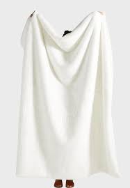 Buy Anthropologie Home White Sophie Faux Fur Throw For Women In Mena Worldwide