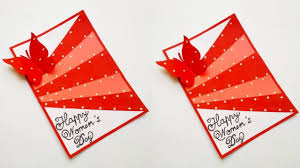 Your handmade card begins with a blank card to decorate. Womens Day Card Ideas Womens Day Greeting Card Handmade Card Idea