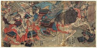 The Encounter Between Two Great Generals Takeda Shingen And Uesugi Kenshin In The Battle Of Kawanakajima That In The 16th Century Opposed The Two Provinces Arte